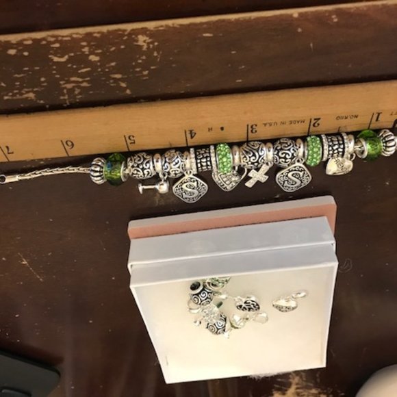 DaVinci Silver Bracelet with 22 beads - Picture 3 of 6